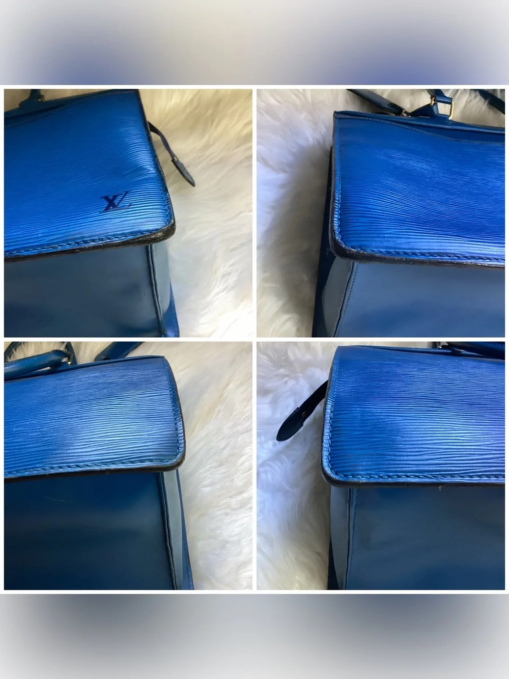 LOUIS VUITTON Blue Epi Riviera Tote bag